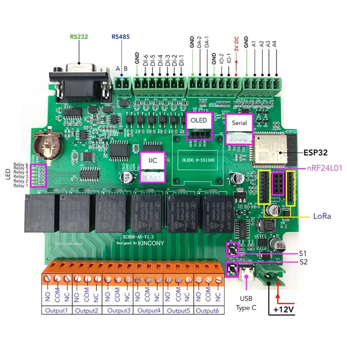 Carte de développement KC868-A - Home Automation Systems Diy avis et prix